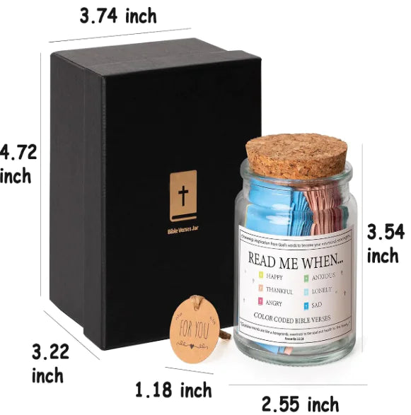 Muslim and Christian Verse Jar - Unique Gift Item (One)
