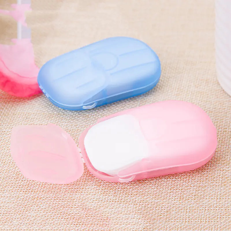 Portable Travel Soap Box with Cover in Candy Colors