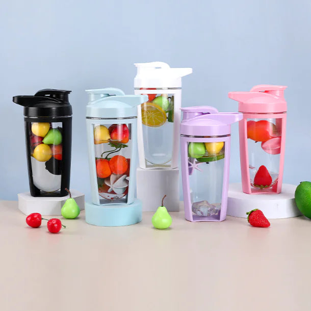 Double Layer Portable Shaker Cup for Protein Drinks