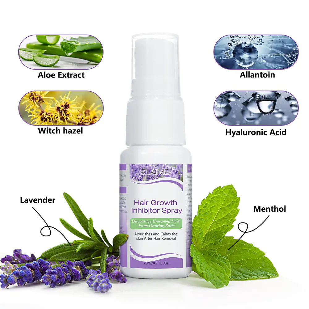 Painless Hair Growth Inhibitor Spray for Body and Face