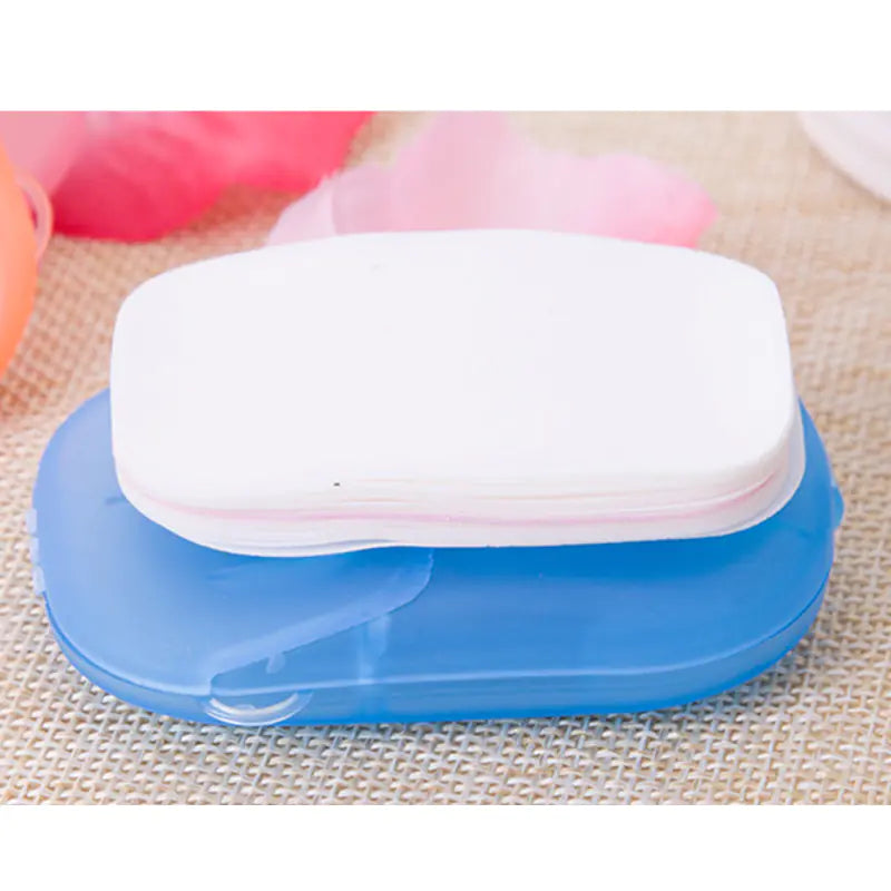Portable Travel Soap Box with Cover in Candy Colors