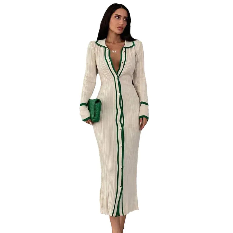 2025 Women's Long Sleeve Cardigan Beach Dress