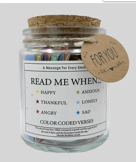 Muslim and Christian Verse Jar - Unique Gift Item (One)