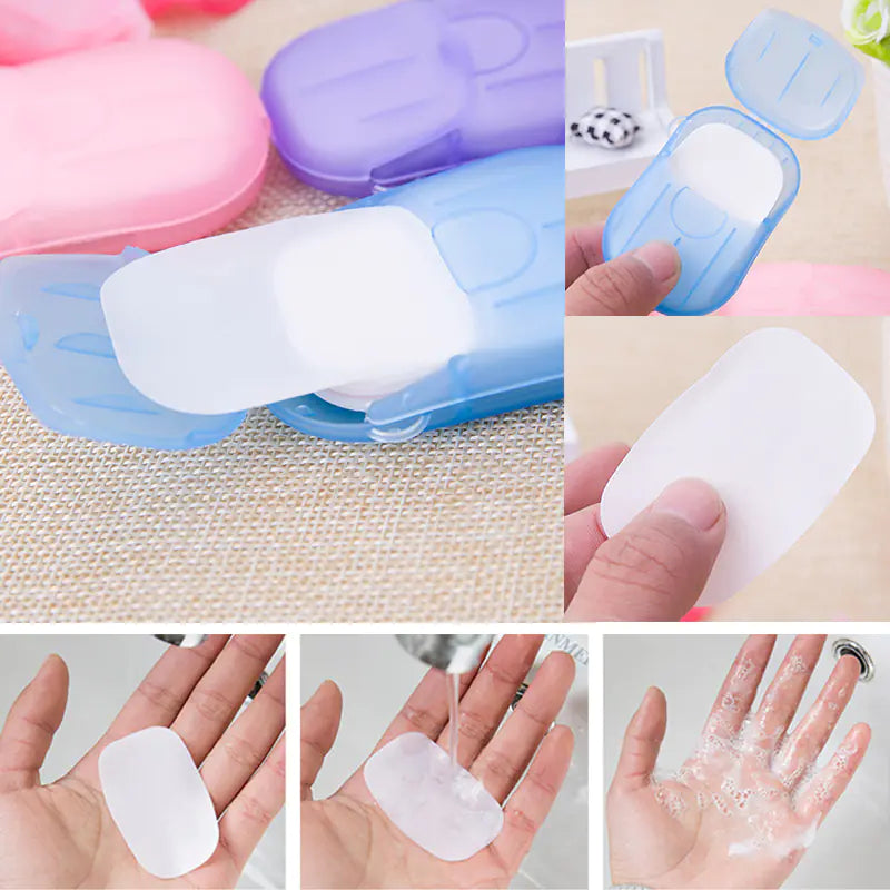 Portable Travel Soap Box with Cover in Candy Colors