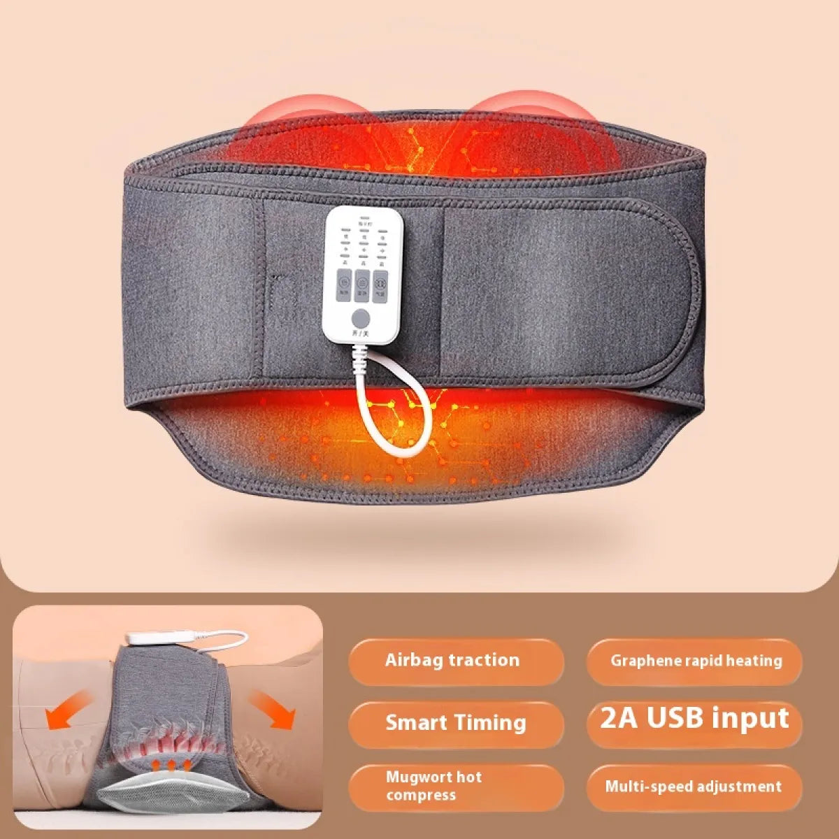 Heating Waist Wrap Massage