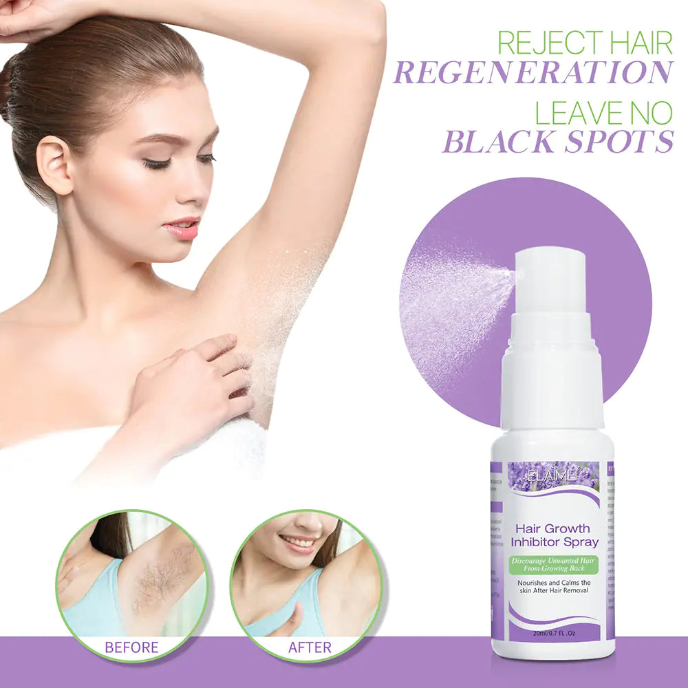 Painless Hair Growth Inhibitor Spray for Body and Face