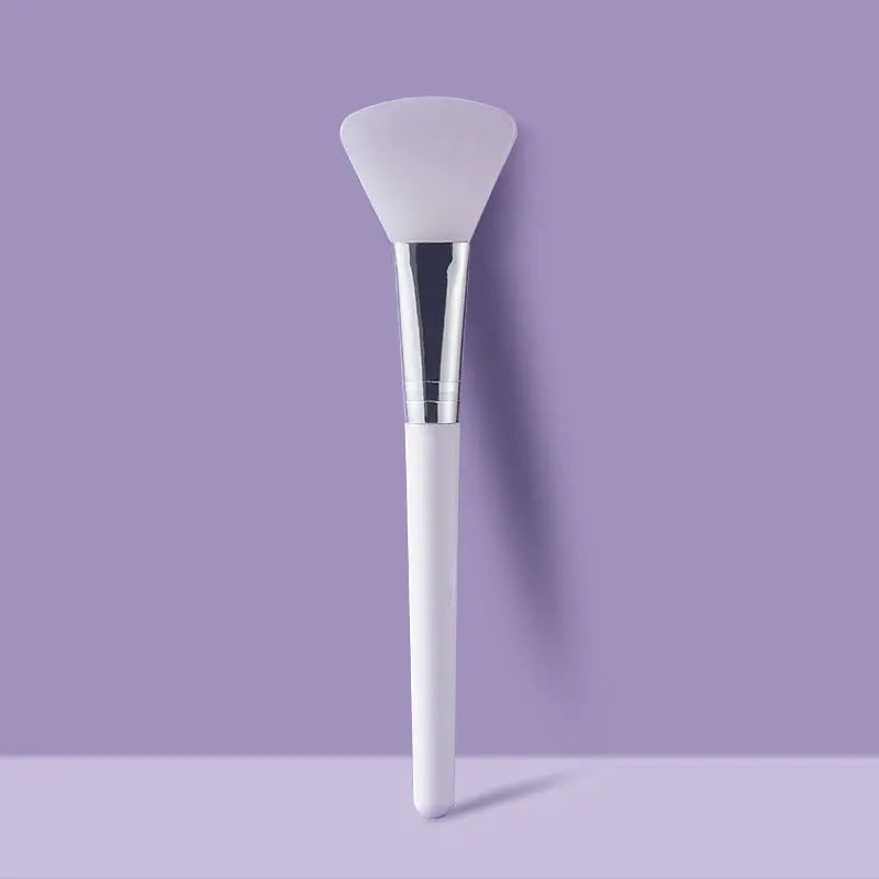 White Silicone Facial Mask Brush for Skin Care (1pc)