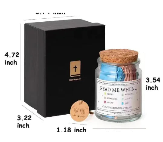Muslim and Christian Verse Jar - Unique Gift Item (One)