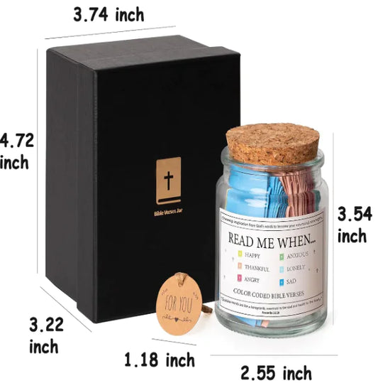 Muslim and Christian Verse Jar - Unique Gift Item (One)