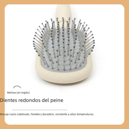 Portable Scalp Massaging Comb for Long Hair