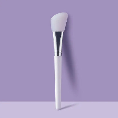 White Silicone Facial Mask Brush for Skin Care (1pc)