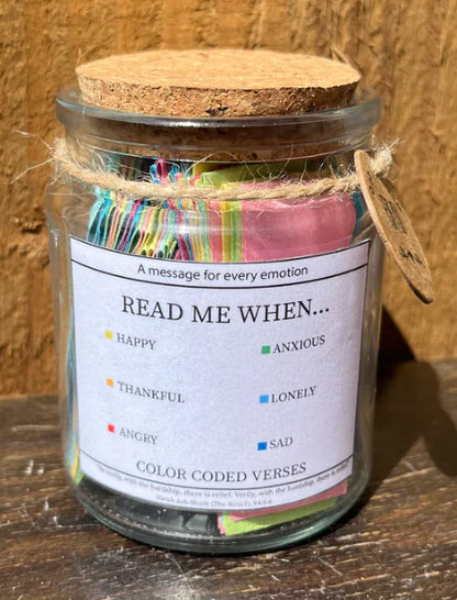 Muslim and Christian Verse Jar - Unique Gift Item (One)