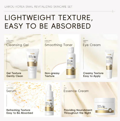 Snail Skin Care Five-piece Set Face