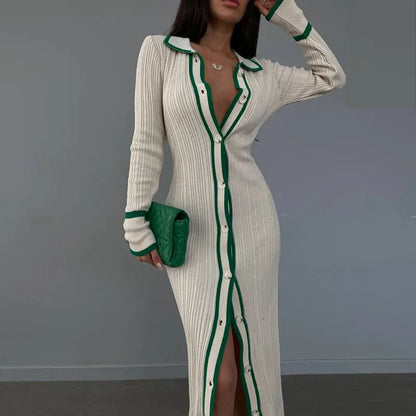 2025 Women's Long Sleeve Cardigan Beach Dress