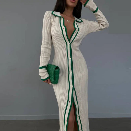 2025 Women's Long Sleeve Cardigan Beach Dress