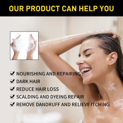 EELHOE Black Shampoo Essence for Nourishing Hair