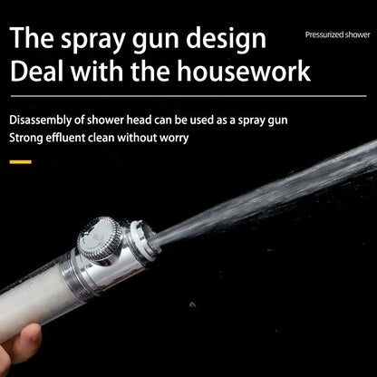 High Pressure Shower Head with Fan and Filter System