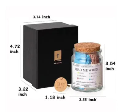 Muslim and Christian Verse Jar - Unique Gift Item (One)